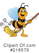 Worker Bee Character Clipart #216573 by Mascot Junction