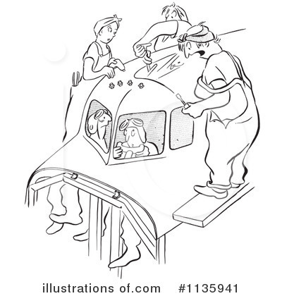 Royalty-Free (RF) Worker Clipart Illustration by Picsburg - Stock Sample #1135941