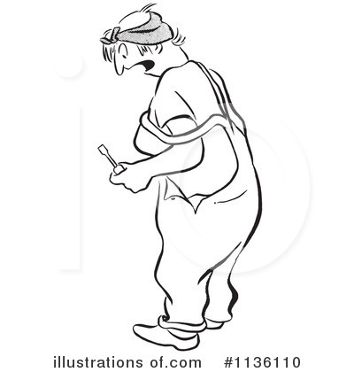 Royalty-Free (RF) Worker Clipart Illustration by Picsburg - Stock Sample #1136110