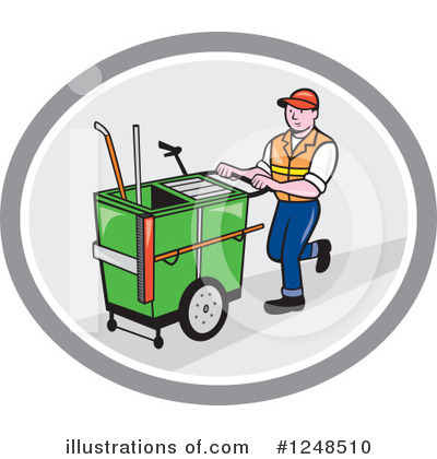 Royalty-Free (RF) Worker Clipart Illustration by patrimonio - Stock Sample #1248510