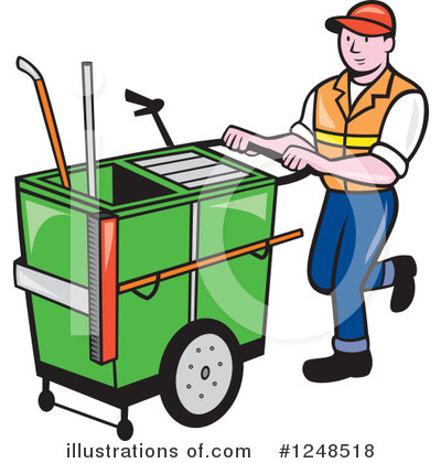 Street Cleaner Clipart #1248518 by patrimonio