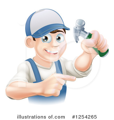 Royalty-Free (RF) Worker Clipart Illustration by AtStockIllustration - Stock Sample #1254265