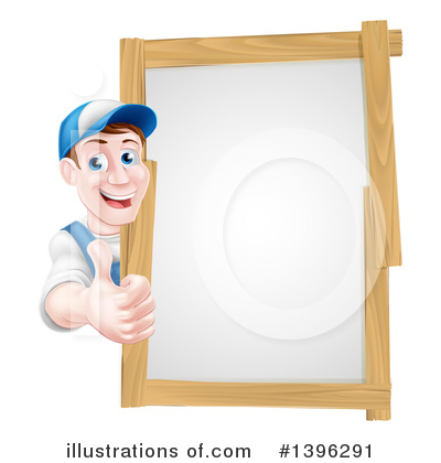 Royalty-Free (RF) Worker Clipart Illustration by AtStockIllustration - Stock Sample #1396291