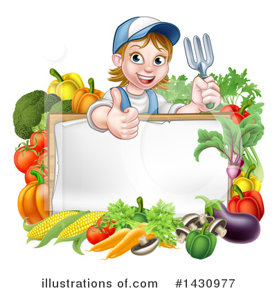 Vegetables Clipart #1430977 by AtStockIllustration