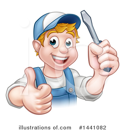 Royalty-Free (RF) Worker Clipart Illustration by AtStockIllustration - Stock Sample #1441082
