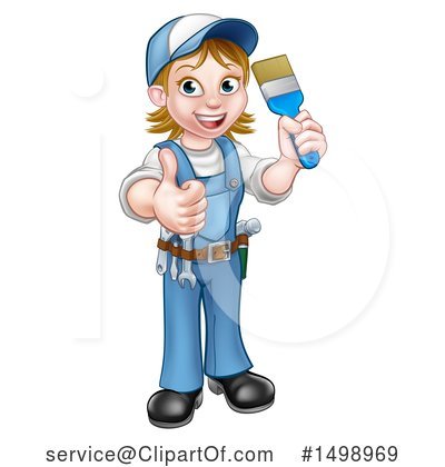 Royalty-Free (RF) Worker Clipart Illustration by AtStockIllustration - Stock Sample #1498969