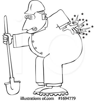 Royalty-Free (RF) Worker Clipart Illustration by djart - Stock Sample #1694779