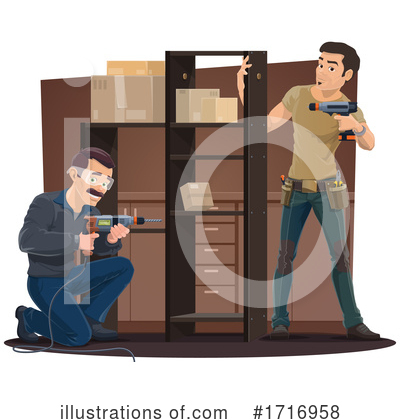 Carpentry Clipart #1716958 by Vector Tradition SM