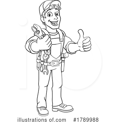 Contractor Clipart #1789988 by AtStockIllustration