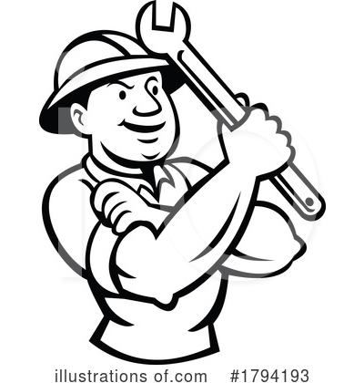 Royalty-Free (RF) Worker Clipart Illustration by patrimonio - Stock Sample #1794193