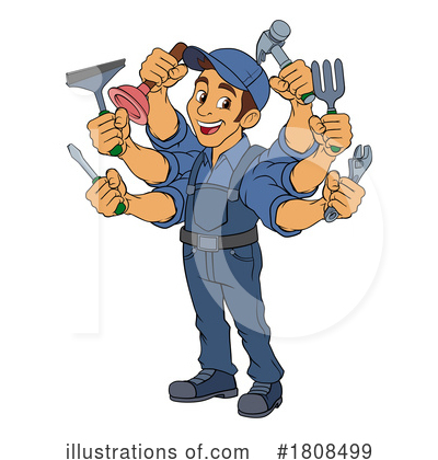 Royalty-Free (RF) Worker Clipart Illustration by AtStockIllustration - Stock Sample #1808499