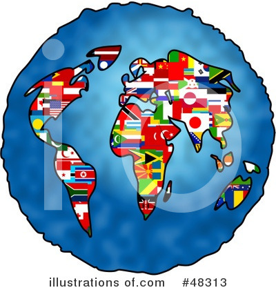 Royalty-Free (RF) World Flag Clipart Illustration by Prawny - Stock Sample #48313