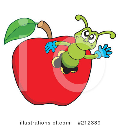 Royalty-Free (RF) Worm Clipart Illustration by visekart - Stock Sample #212389