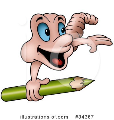 Royalty-Free (RF) Worm Clipart Illustration by dero - Stock Sample #34367