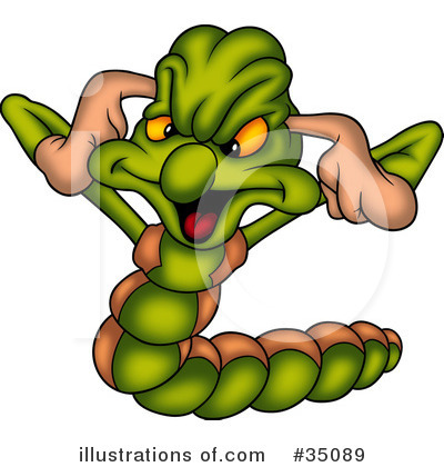 Royalty-Free (RF) Worm Clipart Illustration by dero - Stock Sample #35089