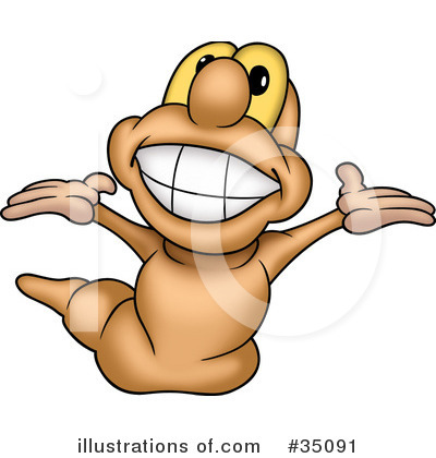 Royalty-Free (RF) Worm Clipart Illustration by dero - Stock Sample #35091