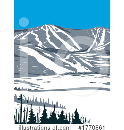 Ski Resort Clipart #1770861 by patrimonio
