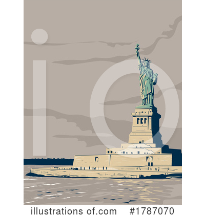 Statue Of Liberty Clipart #1787070 by patrimonio