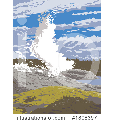 Geyser Clipart #1808397 by patrimonio