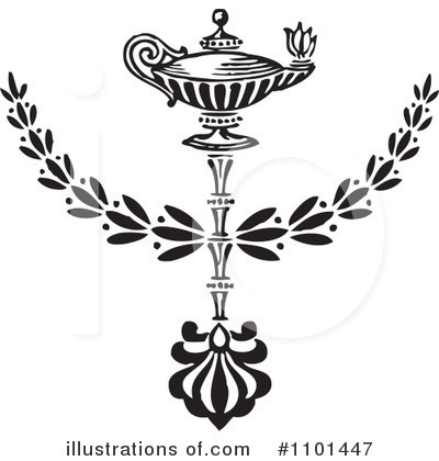 Royalty-Free (RF) Wreath Clipart Illustration by BestVector - Stock Sample #1101447
