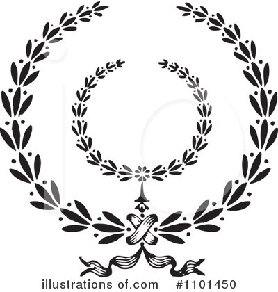 Royalty-Free (RF) Wreath Clipart Illustration by BestVector - Stock Sample #1101450