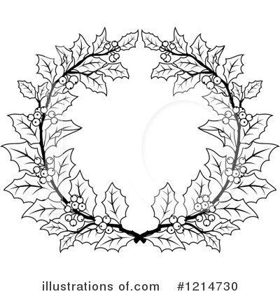 Royalty-Free (RF) Wreath Clipart Illustration by Vector Tradition SM - Stock Sample #1214730