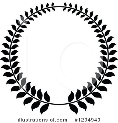 Royalty-Free (RF) Wreath Clipart Illustration by Vector Tradition SM - Stock Sample #1294940