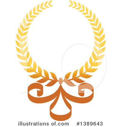 Golden Wreath Clipart #1389643 by Vector Tradition SM