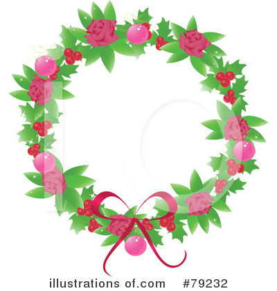 Christmas Wreath Clipart #79232 by Melisende Vector