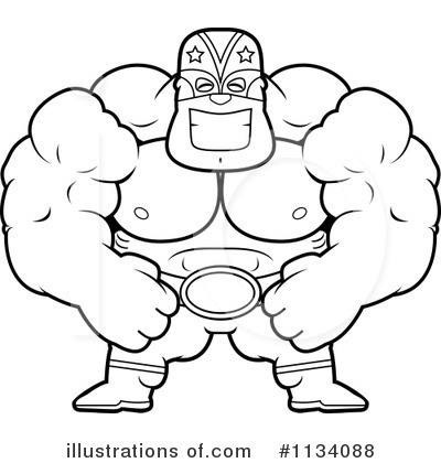 Luchador Clipart #1134088 by Cory Thoman