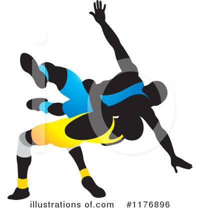 Wrestling Clipart #1176896 by Lal Perera