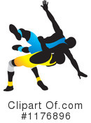Wrestling Clipart #1176896 by Lal Perera
