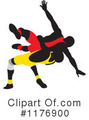Wrestling Clipart #1176900 by Lal Perera