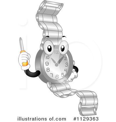 Royalty-Free (RF) Wristwatch Clipart Illustration by BNP Design Studio - Stock Sample #1129363