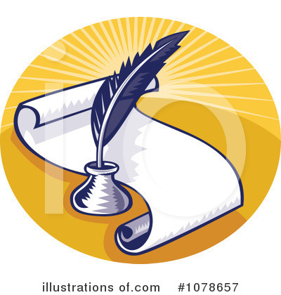 Royalty-Free (RF) Writing Clipart Illustration by patrimonio - Stock Sample #1078657