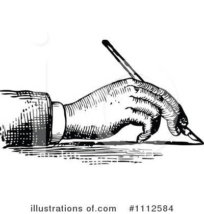 Royalty-Free (RF) Writing Clipart Illustration by Prawny Vintage - Stock Sample #1112584