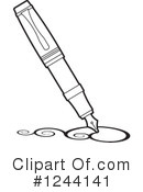 Writing Clipart #1244141 by Lal Perera