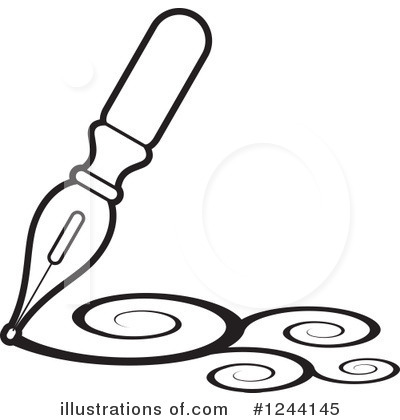 Royalty-Free (RF) Writing Clipart Illustration by Lal Perera - Stock Sample #1244145