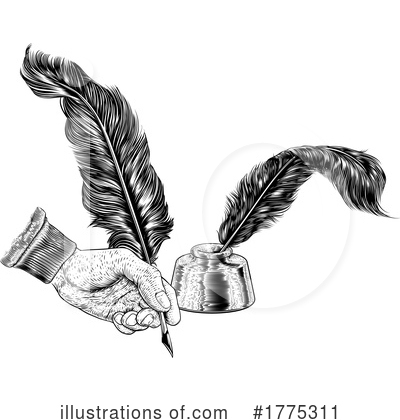 Feather Quill Clipart #1775311 by AtStockIllustration