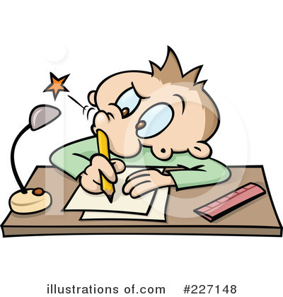 Royalty-Free (RF) Writing Clipart Illustration by gnurf - Stock Sample #227148