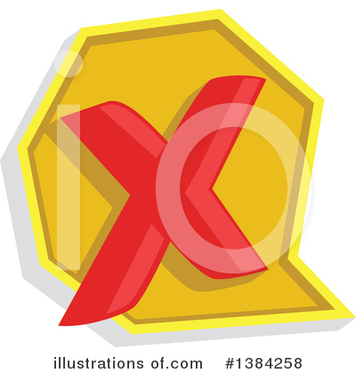 Royalty-Free (RF) X Clipart Illustration by BNP Design Studio - Stock Sample #1384258