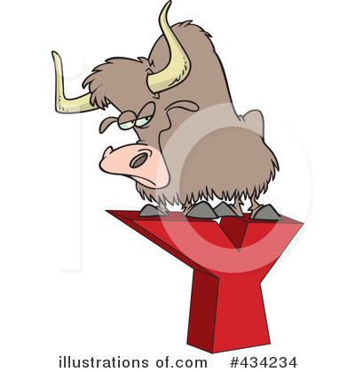 Royalty-Free (RF) Yak Clipart Illustration by toonaday - Stock Sample #434234