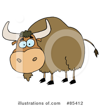 Royalty-Free (RF) Yak Clipart Illustration by Hit Toon - Stock Sample #85412