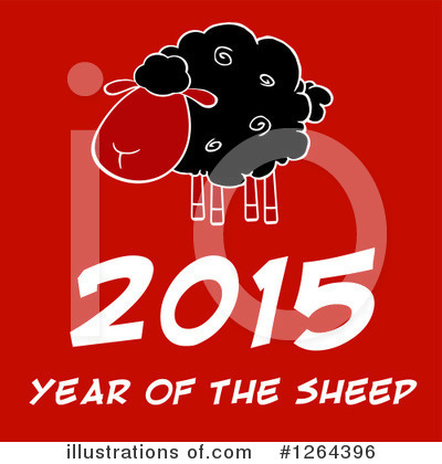 Royalty-Free (RF) Year Of The Sheep Clipart Illustration by Hit Toon - Stock Sample #1264396