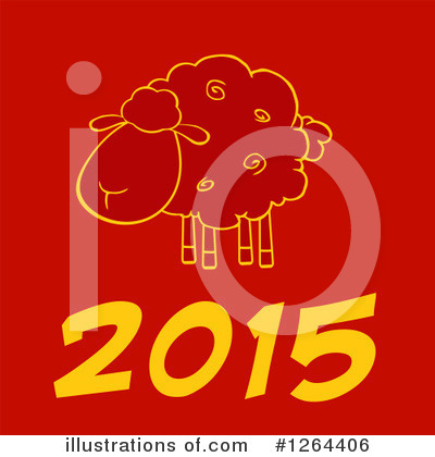 Royalty-Free (RF) Year Of The Sheep Clipart Illustration by Hit Toon - Stock Sample #1264406