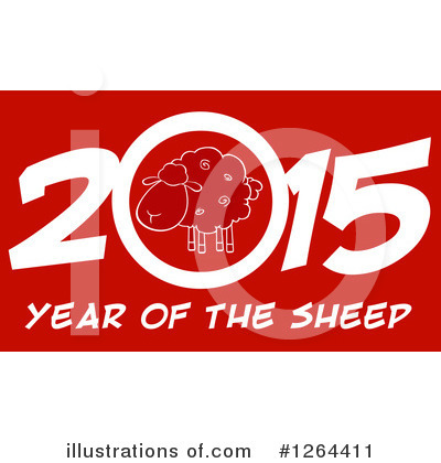 Royalty-Free (RF) Year Of The Sheep Clipart Illustration by Hit Toon - Stock Sample #1264411