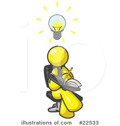 Royalty-Free (RF) Yellow Collection Clipart Illustration by Leo Blanchette - Stock Sample #22533
