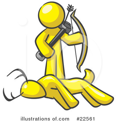 Royalty-Free (RF) Yellow Collection Clipart Illustration by Leo Blanchette - Stock Sample #22561