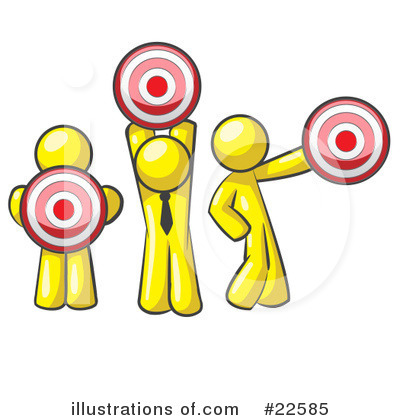 Royalty-Free (RF) Yellow Collection Clipart Illustration by Leo Blanchette - Stock Sample #22585