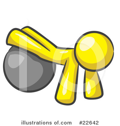 Royalty-Free (RF) Yellow Collection Clipart Illustration by Leo Blanchette - Stock Sample #22642
